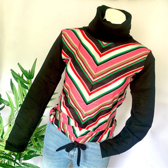 v i n t a g e :: Mod Retro Chevron Zigzag Top Deadstock - Picture 11 of 12